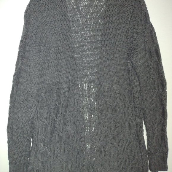 Maurices Open Drape Crochet Cardigan Sweater Medium - Picture 6 of 6